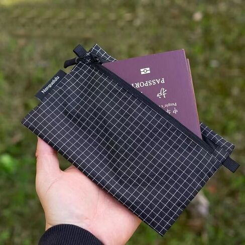 Passport Holder Family Travel Wallet with Carabiner Clip Hooks Document Zipper Bag Pouch Lightweight Compact Currency and Passport Organizers for World Travel Essentials International Trip in Kuwait