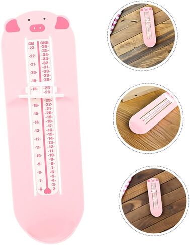 2pcs Foot Measuring Device with Shoe Size Ruler for 0-8 Years Accurate Foot Length Gauge Tool for Home Shoe Measurement in Kuwait
