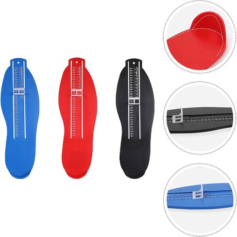 Yardwe 3pcs Foot Measure Tool and Foot Length Gauge Set for Adults with Lightweight Sturdy Design Practical Shoe Size Measurement Device for Accurate Fit in Kuwait