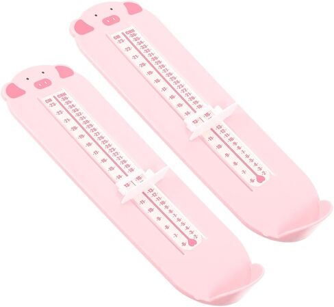 SHERCHPRY 2pcs Foot Measuring Device for 0-8 Years, Shoe Size Measuring Ruler Gauge, Foot Length Tool for Home Shoe Shopping in Kuwait