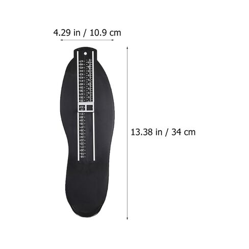 KALLORY 3pcs Adult and Foot Length Gauge Set Non-Slip Shoe Size Measurement Device with Foot Ruler for Accurate Sizing in Red Black and Blue in Kuwait
