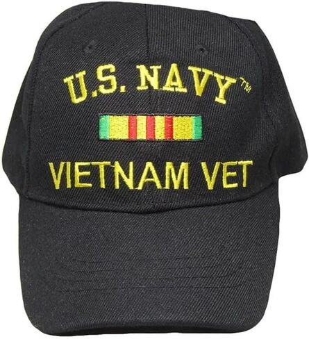 Black US Navy Vietnam Veteran Hat Baseball Ball Cap Military (Officially Licensed by The US Navy) in Kuwait
