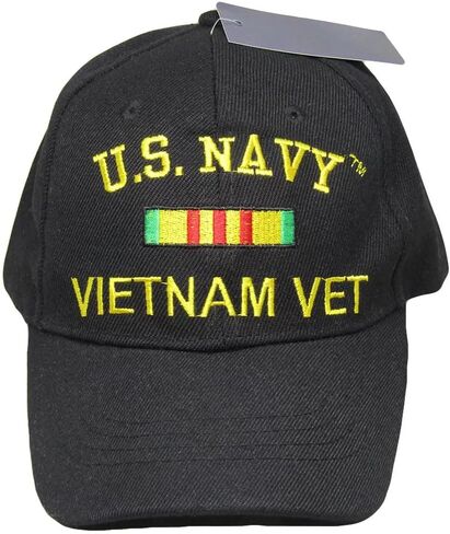 Black US Navy Vietnam Veteran Hat Baseball Ball Cap Military (Officially Licensed by The US Navy) in Kuwait