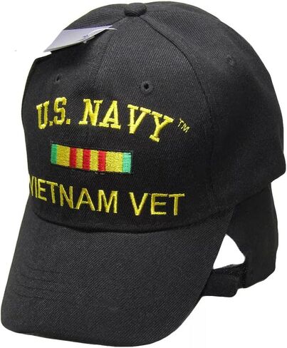 Black US Navy Vietnam Veteran Hat Baseball Ball Cap Military (Officially Licensed by The US Navy) in Kuwait
