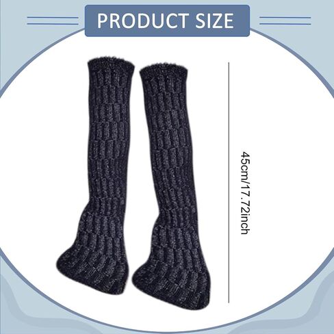 Menolana 2Pcs Figure Skating Leg Warmers Protectors Comfortable Warm Lightweight Boot Socks Leg Cover for Yoga Fitness Workouts Dance, Navy blue in Kuwait