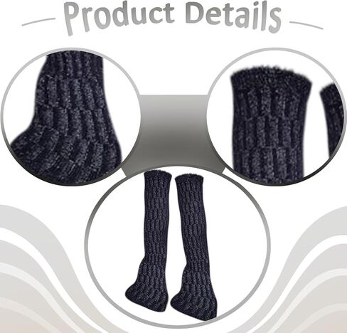 Menolana 2Pcs Figure Skating Leg Warmers Protectors Comfortable Warm Lightweight Boot Socks Leg Cover for Yoga Fitness Workouts Dance, Navy blue in Kuwait