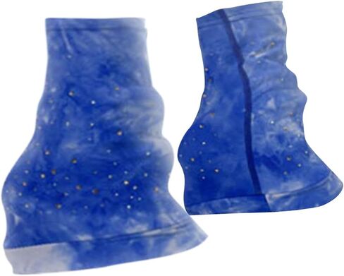 Vaveren Women Figure Skating Leg Warmers, over The Boot, Stylish, Clothing Accessories, Protection Anti Slip for Ice Skate Dance, with Rhinestones L in Kuwait