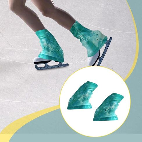 Menolana Figure Skating Leg Warmers Warmer Socks Lightweight Fashion Supplies Portable Figure Skating Socks Elastic for Workout Dance, with Diamond, L in Kuwait