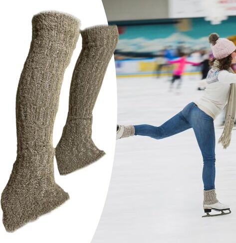 Figure Skating Leg Warmers Long Leg Warmers for Winter Sports Training in Saudi Arabia