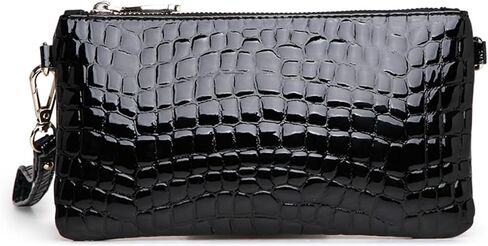 Genuine Leather Wristlet Purses for Women, Envelope Clutch Wallet Small Crossbody Bags for Dressy Evening in Saudi Arabia