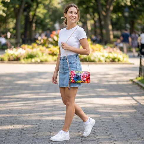 Genuine Leather Wristlet Purses for Women, Envelope Clutch Wallet Small Crossbody Bags for Dressy Evening in Saudi Arabia