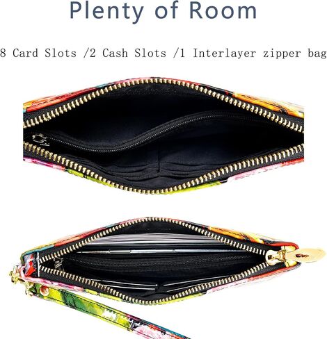 Genuine Leather Wristlet Purses for Women, Envelope Clutch Wallet Small Crossbody Bags for Dressy Evening in Saudi Arabia