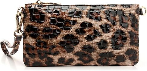 Genuine Leather Wristlet Purses for Women, Envelope Clutch Wallet Small Crossbody Bags for Dressy Evening in Saudi Arabia