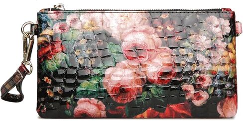 Genuine Leather Wristlet Purses for Women, Envelope Clutch Wallet Small Crossbody Bags for Dressy Evening in Saudi Arabia