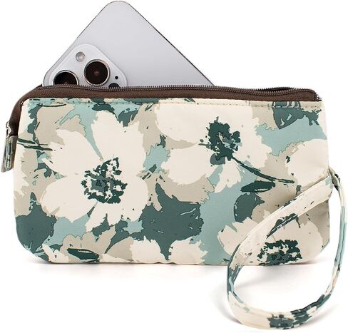 M-Plateau Nylon Wristlet Wallet Purse for Women, 7.1x3.6 inches, Waterproof Small Handbag with Multiple Pockets in Saudi Arabia