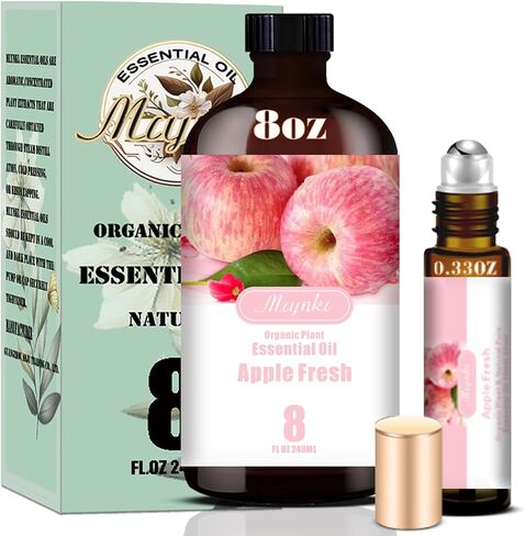 زيت الورد العطري، زيت الورد للعناية بالبشرة، التدليك، الناشر، المرطب، صابون DIY، شمعة، حمام، يوجا، هدية جاهزة، زيت عطر الورد - زيوت MLYNKL العطرية (4.33 أونصة سائلة / 130 مل) in Kuwait
