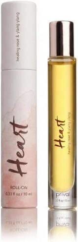 PRIVAI Rose & Ylang Ylang Essential Oil Roll-On – 10 ML, Heart Floral Aromatherapy with Jojoba Oil – Comforting Wellness Blend for Relaxation & Mindfulness in Saudi Arabia