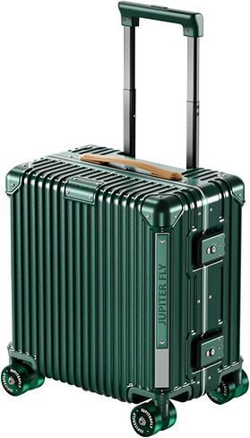 Carry On Luggage with Spinner Wheels and TSA Approved Hard Shell Suitcase with Aluminum Frame Zipperless Lightweight Luggage for Business Travel (Silver, 20in) in Kuwait