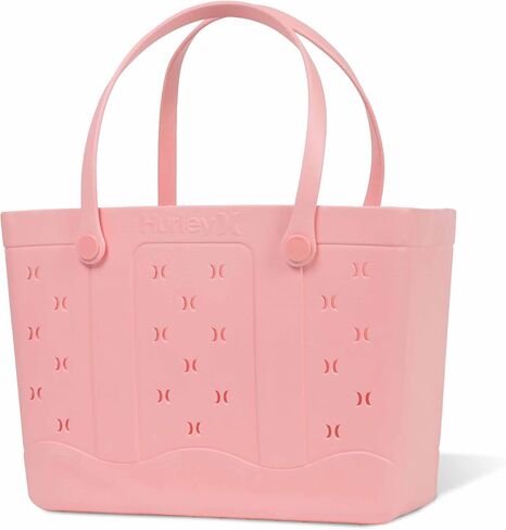 Hurley Rubber Tote Bag - Beach Bags Waterproof Sandproof, Easy-Clean Freestanding EVA Plastic, Hose-Clean, Sizes 16"-19" in Kuwait