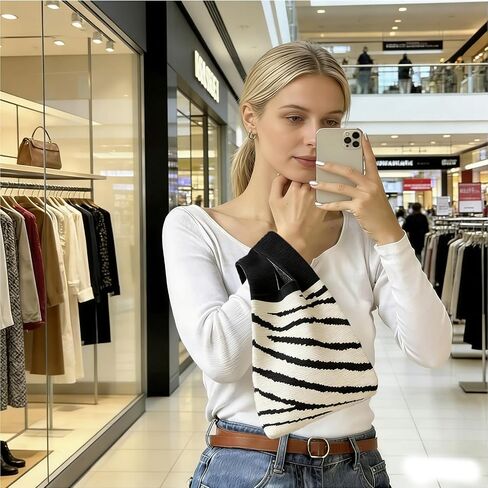 Bi&Yamigeo Mini Knit Knot Bag,Small Zebra Wristlet Crochet Tote Purse,White and Black Striped Wrist Handbag for Women in Saudi Arabia
