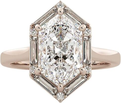 1-5 Carat Dutch Marquise Cut Moissanite Ring Side Stone Round and Baguette Cut Moissanite Diamond Wedding Rings, Bridal Ring Handmade Jewelry Anniversary Ring in Saudi Arabia