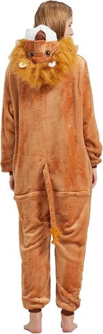 QUCH Adult Onesie Costume-Unisex Animal Onesies for Adults Halloween Costume, Halloween Onesie Adult Onesie Pajamas for Women Lion S in Saudi Arabia