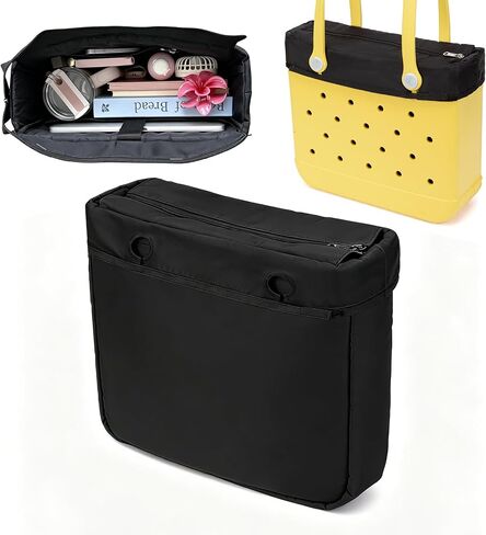 Nyton Organizer Insert Only Compatible with Bogg Bag Original Medium, Beach Bag Organizer with Zipper Lid (Leopard, Medium) in Saudi Arabia