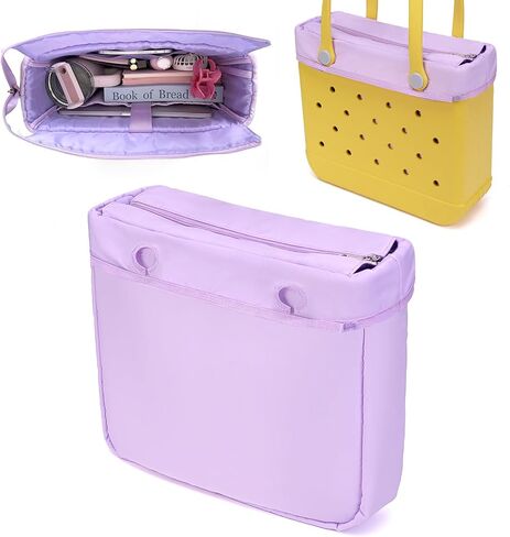 Nyton Organizer Insert Only Compatible with Bogg Bag Original Medium, Beach Bag Organizer with Zipper Lid (Leopard, Medium) in Saudi Arabia