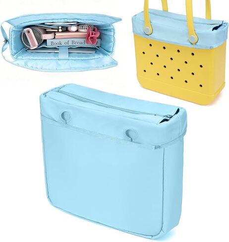Nyton Organizer Insert Only Compatible with Bogg Bag Original Medium, Beach Bag Organizer with Zipper Lid (Leopard, Medium) in Saudi Arabia
