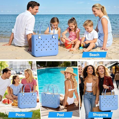 MoKo Beach Bag Organizer Inserts for Original X-Large Bogg Bag Accessories, Lightweight Mesh Insert Divider Pouch, Save Storage Space, Gray in Kuwait