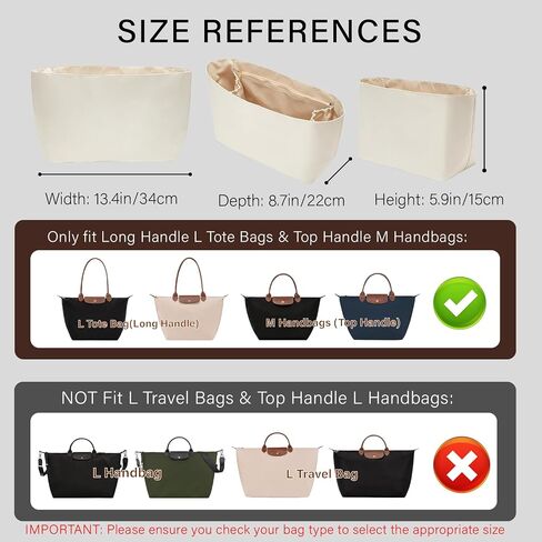 Laptop Sleeve Bag Organizer for Longchamp Le Pliage Large in Saudi Arabia