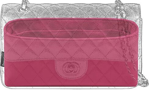 Silk Organizer for Chanel CF 17/20/23/25/30/33 Luxury Silky Smooth Tote Premium Handbag Insert Divider, Bag Shaper in Kuwait