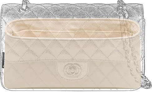 Silk Organizer for Chanel CF 17/20/23/25/30/33 Luxury Silky Smooth Tote Premium Handbag Insert Divider, Bag Shaper in Kuwait