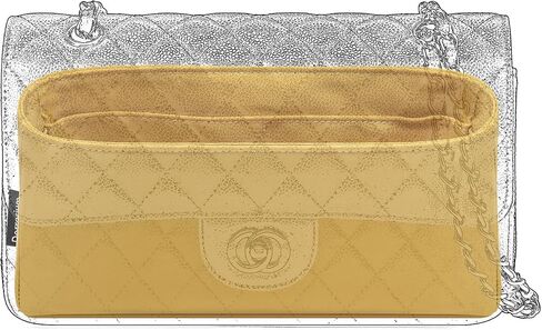 Silk Organizer for Chanel CF 17/20/23/25/30/33 Luxury Silky Smooth Tote Premium Handbag Insert Divider, Bag Shaper in Kuwait