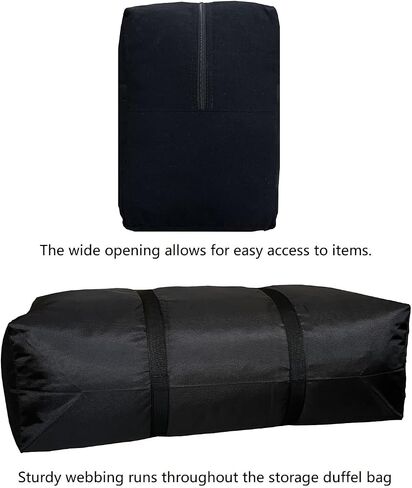 YiKitHom Extra Large Storage Duffle Bag with Zippers and Handles, Heavy Duty Blue Big Long Travel Bag -42x23x13.5Inch in Saudi Arabia