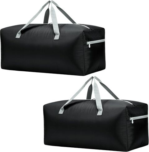 iFARADAY Foldable Duffel Bag 30" / 75L Lightweight with Water Rresistant for Travel-Black in Kuwait