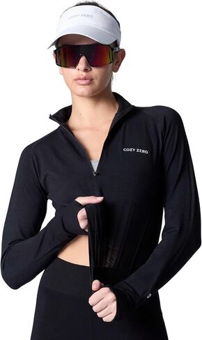 COZYZERO Women’s Merino Wool Long Sleeve Shirt - Midweight Half Zip Top for Hiking, Running, Travel & Everyday Comfort in Saudi Arabia