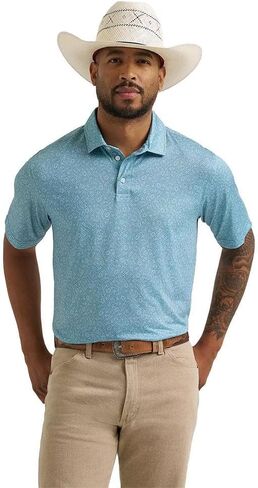 Wrangler Men's Paisley ATG Performance Polo in Kuwait