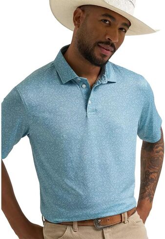 Wrangler Men's Paisley ATG Performance Polo in Kuwait