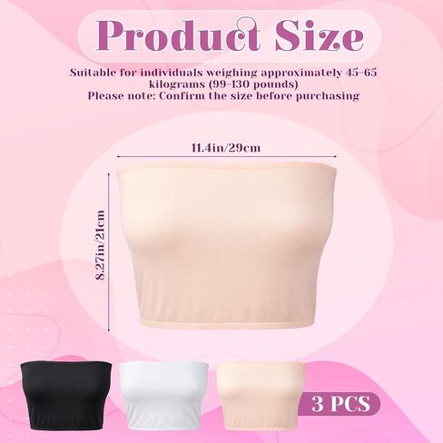 3 Pcs Modesty Panel Cleavage Cover, Lady Camisole Cleavage Cover Up for Low Neckline Anti Peep Invisible Modesty Inserts (3 Colors) in Kuwait