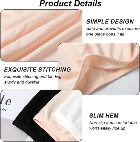 3 Pcs Women's Cleavage Cover Up & Modesty Panel, Bandeau Camisole Insert for Low Neckline V-Neck, Anti Peep Invisible Tube Top Bra Liner, Soft Stretchy Chest Wrap for Work Party Daily Wear in Saudi Arabia