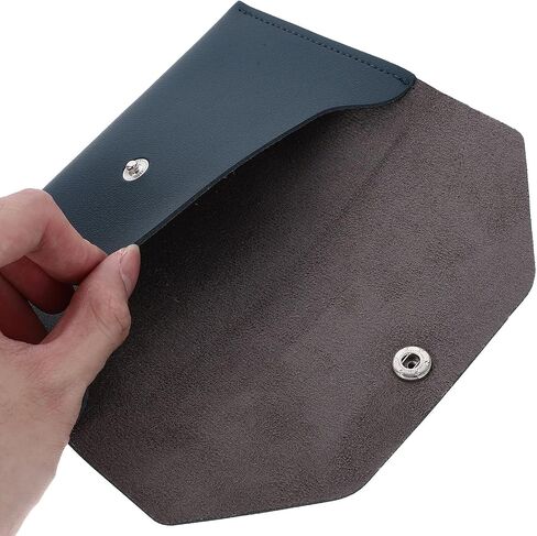 NOLITOY Cash Envelope Wallet Set 2pcs Green Leather Snap Closure Budget Organizer for Women, Reusable Cash Holder Pouch for Travel and Finance Management in Kuwait
