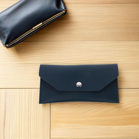 NOLITOY Cash Envelope Wallet Set 2pcs Green Leather Snap Closure Budget Organizer for Women, Reusable Cash Holder Pouch for Travel and Finance Management in Kuwait