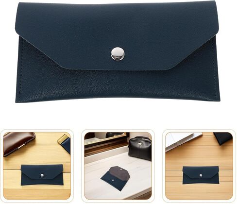 NOLITOY Cash Envelope Wallet Set 2pcs Green Leather Snap Closure Budget Organizer for Women, Reusable Cash Holder Pouch for Travel and Finance Management in Kuwait