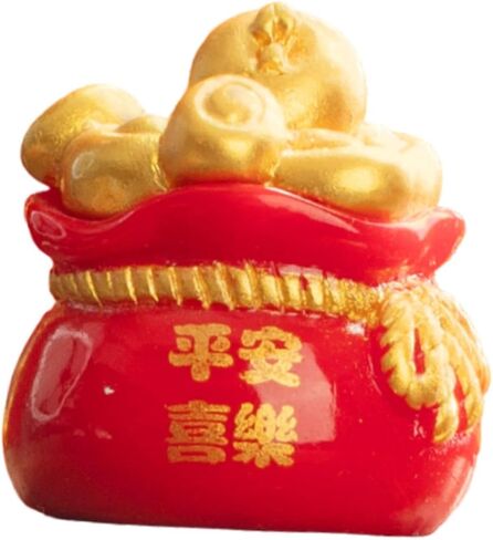 Spring Festival Purse Bag Ornament Resin Statue Handmade Multifunctional Photo in Saudi Arabia