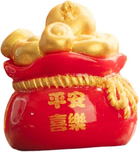 Spring Festival Purse Bag Ornament Resin Statue Handmade Multifunctional Photo in Saudi Arabia