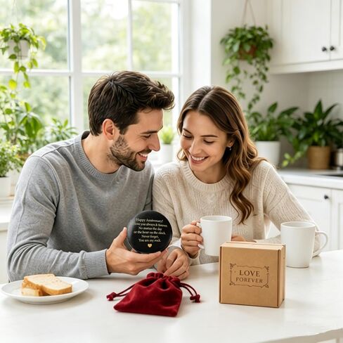 Happy Anniversary Stones Gifts for Men Him, Engraved Stones Rock for Men, Gift for Husband , You Are My Rock Heartwarming Wedding Gifts for Boyfriend Husband from Her, We Will Still be in Love Anniversary Decorations Gifts in Saudi Arabia