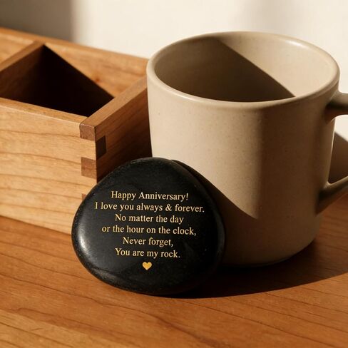 Happy Anniversary Stones Gifts for Men Him, Engraved Stones Rock for Men, Gift for Husband , You Are My Rock Heartwarming Wedding Gifts for Boyfriend Husband from Her, We Will Still be in Love Anniversary Decorations Gifts in Saudi Arabia