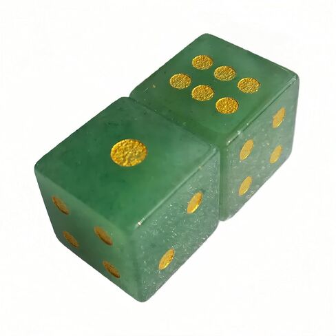 2 Pcs Synthetic Opalite Feng Shui Crystals and Healing Dice Stones,Energy Balancing Pieces for Fortune Telling or Meditation,for Board Games or Classroom Activities in Saudi Arabia