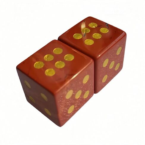 2 Pcs Synthetic Opalite Feng Shui Crystals and Healing Dice Stones,Energy Balancing Pieces for Fortune Telling or Meditation,for Board Games or Classroom Activities in Saudi Arabia